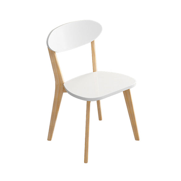 Minimalist White Rectangle Shape Dining Set Solid Wood Standard Dining Set with 4 Legs Base Clearhalo 'Dining Room Sets' 'Dining Tables & Seating' 'dining_room_set' 'furn' 'furn_dining_room_set' 'Furniture' 'furniture_dining_room_set' 'Kitchen & Dining Furniture' 'kitchen&dining_furn' 'kitchen' 3447368