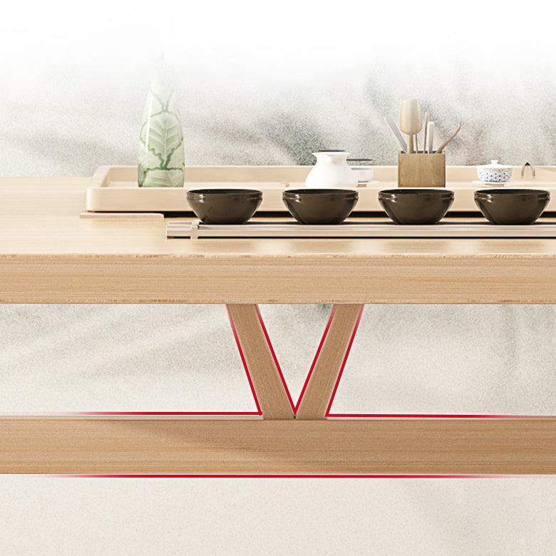 Minimalist Style Traditional Height Dining Set with Rectangle Shape Table and 4 Legs Base Clearhalo 'Dining Room Sets' 'Dining Tables & Seating' 'dining_room_set' 'furn' 'furn_dining_room_set' 'Furniture' 'furniture_dining_room_set' 'Kitchen & Dining Furniture' 'kitchen&dining_furn' 'kitchen' 3447380