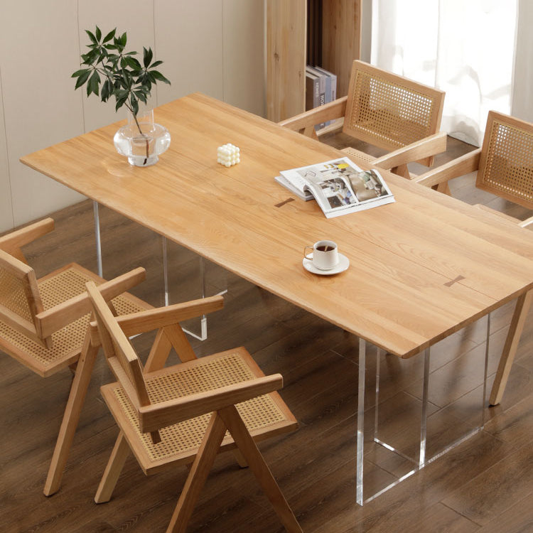 Modern Style Wooden Brown Dining¬†Room¬†Set Standard Height Home Dining Table Furniture Clearhalo 'Dining Room Sets' 'Dining Tables & Seating' 'dining_room_set' 'furn' 'furn_dining_room_set' 'Furniture' 'furniture_dining_room_set' 'Kitchen & Dining Furniture' 'kitchen&dining_furn' 'kitchen' 3447402