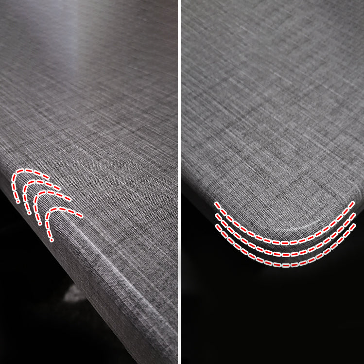 Standard Wood Dining Table with 2 Black Metallic Legs for Dining Furniture Clearhalo 'Dining Room Sets' 'Dining Tables & Seating' 'dining_room_set' 'furn' 'furn_dining_room_set' 'Furniture' 'furniture_dining_room_set' 'Kitchen & Dining Furniture' 'kitchen&dining_furn' 'kitchen' 3447583