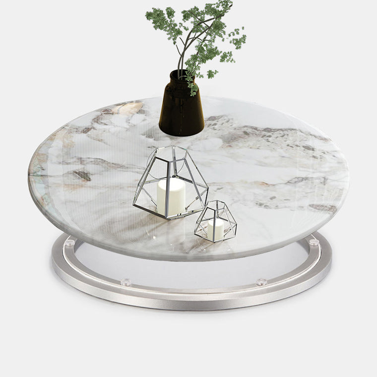 Scandinavian Sintered Stone Table Set of 5/7 with Round Table Dining Set with Leather Chairs Clearhalo 'Dining Room Sets' 'Dining Tables & Seating' 'dining_room_set' 'furn' 'furn_dining_room_set' 'Furniture' 'furniture_dining_room_set' 'Kitchen & Dining Furniture' 'kitchen&dining_furn' 'kitchen' 3447610