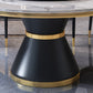 Contemporary Sintered Stone Top Dinette Set with Round Table Dining Room Set for Dining Room Clearhalo 'Dining Room Sets' 'Dining Tables & Seating' 'dining_room_set' 'furn' 'furn_dining_room_set' 'Furniture' 'furniture_dining_room_set' 'Kitchen & Dining Furniture' 'kitchen&dining_furn' 'kitchen' 3447626
