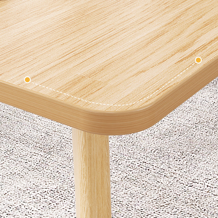 Minimalist Rectangle Shape Standard Dining Set MDF Kitchen Dining Set with 4 Legs Base Clearhalo 'Dining Room Sets' 'Dining Tables & Seating' 'dining_room_set' 'furn' 'furn_dining_room_set' 'Furniture' 'furniture_dining_room_set' 'Kitchen & Dining Furniture' 'kitchen&dining_furn' 'kitchen' 3447638