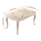 Victorian Style Marble Dining Set with White Rectangle Shape Table and 4 Legs Base for Home Use Clearhalo 'Dining Room Sets' 'Dining Tables & Seating' 'dining_room_set' 'furn' 'furn_dining_room_set' 'Furniture' 'furniture_dining_room_set' 'Kitchen & Dining Furniture' 'kitchen&dining_furn' 'kitchen' 3447678