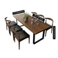 Industrial Style Solid Wood Top Dining Room Set with Rectangle Shape Dining Set for Kitchen Clearhalo 'Dining Room Sets' 'Dining Tables & Seating' 'dining_room_set' 'furn' 'furn_dining_room_set' 'Furniture' 'furniture_dining_room_set' 'Kitchen & Dining Furniture' 'kitchen&dining_furn' 'kitchen' 3447703