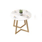 Modern Style Round Dining¬†Room¬†Table¬†Set with Sintered Stone Dinette Set with 4 Legs Table Clearhalo 'Dining Room Sets' 'Dining Tables & Seating' 'dining_room_set' 'furn' 'furn_dining_room_set' 'Furniture' 'furniture_dining_room_set' 'Kitchen & Dining Furniture' 'kitchen&dining_furn' 'kitchen' 3447771