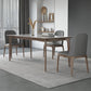 Dining Room Set Minimalist with Solid Wood Dining Table and Upholstered Chairs Clearhalo 'Dining Room Sets' 'Dining Tables & Seating' 'dining_room_set' 'furn' 'furn_dining_room_set' 'Furniture' 'furniture_dining_room_set' 'Kitchen & Dining Furniture' 'kitchen&dining_furn' 'kitchen' 3447795
