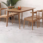 Minimalist Style Dining Table with Fixed Solid Wood Dining Table and Chairs Ladder Back Clearhalo 'Dining Room Sets' 'Dining Tables & Seating' 'dining_room_set' 'furn' 'furn_dining_room_set' 'Furniture' 'furniture_dining_room_set' 'Kitchen & Dining Furniture' 'kitchen&dining_furn' 'kitchen' 3447807