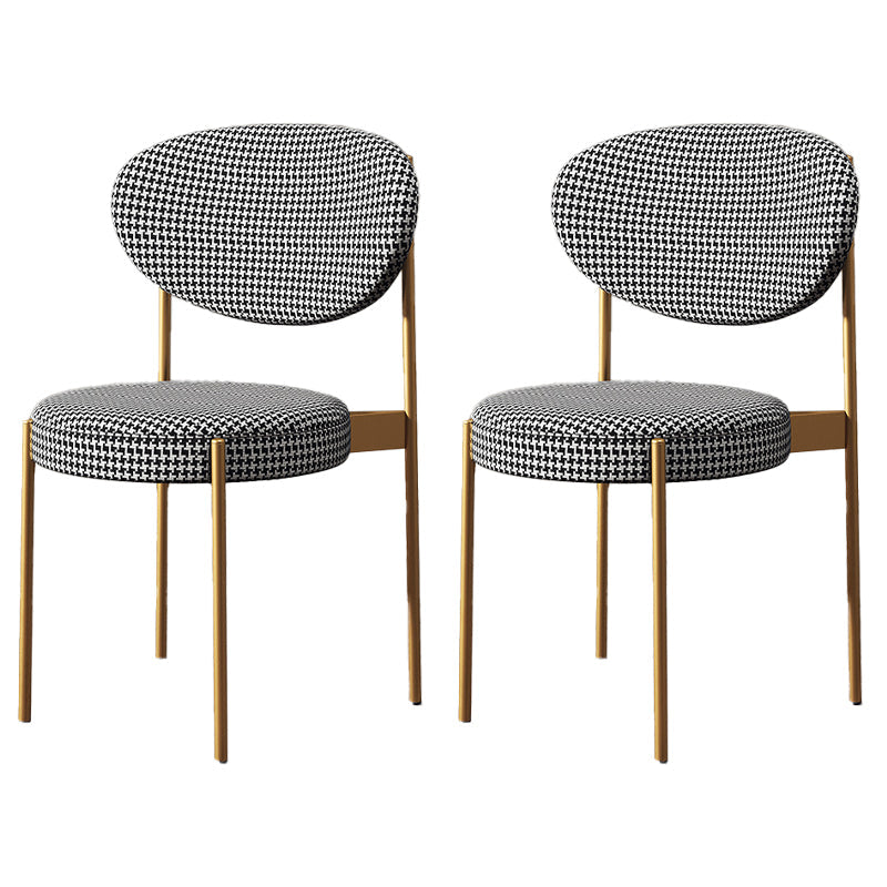 Metal Scandinavian Dining Chair Dining Room Open Back Dining Side Chair White Brass Gold Set of 2 Clearhalo ' kitchen&dining_furn' 'Dining Chairs' 'Dining Tables & Seating' 'dining_chair' 'Furniture' 'furniture_dining_chair' 'Kitchen & Dining Furniture' 'kitchen' 3451612