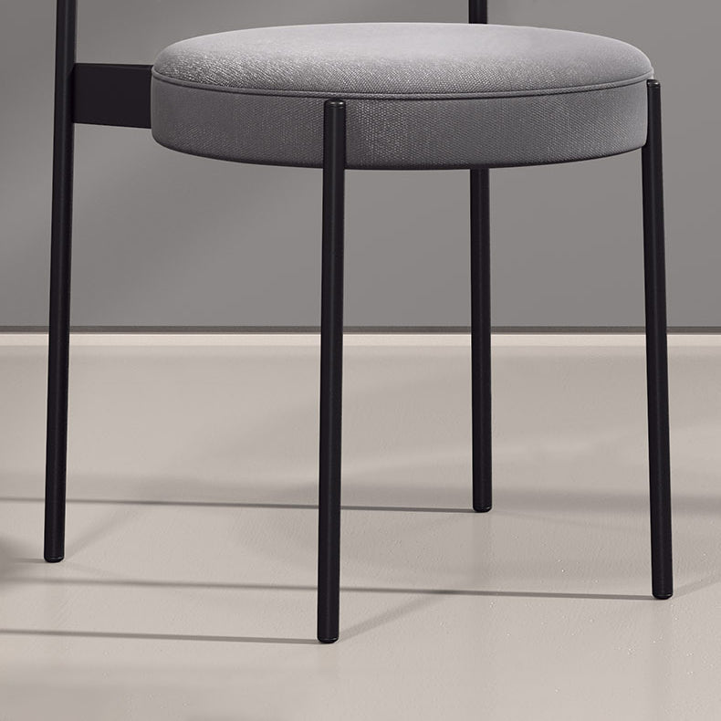 Metal Scandinavian Dining Chair Dining Room Open Back Dining Side Chair Clearhalo ' kitchen&dining_furn' 'Dining Chairs' 'Dining Tables & Seating' 'dining_chair' 'Furniture' 'furniture_dining_chair' 'Kitchen & Dining Furniture' 'kitchen' 3451624