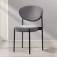 Metal Scandinavian Dining Chair Dining Room Open Back Dining Side Chair Grey Black 1 Piece Clearhalo ' kitchen&dining_furn' 'Dining Chairs' 'Dining Tables & Seating' 'dining_chair' 'Furniture' 'furniture_dining_chair' 'Kitchen & Dining Furniture' 'kitchen' 3451625