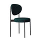 Metal Scandinavian Dining Chair Dining Room Open Back Dining Side Chair Green Black 1 Piece Clearhalo ' kitchen&dining_furn' 'Dining Chairs' 'Dining Tables & Seating' 'dining_chair' 'Furniture' 'furniture_dining_chair' 'Kitchen & Dining Furniture' 'kitchen' 3451626