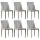 Scandinavian Style Metal Dining Side Chairs Dining Room Solid Back Side Chair Light Gray Set of 6 Clearhalo ' kitchen&dining_furn' 'Dining Chairs' 'Dining Tables & Seating' 'dining_chair' 'Furniture' 'furniture_dining_chair' 'Kitchen & Dining Furniture' 'kitchen' 3452696