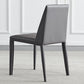 Scandinavian Style Metal Dining Side Chairs Dining Room Solid Back Side Chair Clearhalo ' kitchen&dining_furn' 'Dining Chairs' 'Dining Tables & Seating' 'dining_chair' 'Furniture' 'furniture_dining_chair' 'Kitchen & Dining Furniture' 'kitchen' 3452704