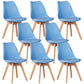 Wood Modern Style Kitchen Dining Chair Colourful Solid Back Side Chairs Blue Set of 8 Clearhalo ' kitchen&dining_furn' 'Dining Chairs' 'Dining Tables & Seating' 'dining_chair' 'Furniture' 'furniture_dining_chair' 'Kitchen & Dining Furniture' 'kitchen' 3452740
