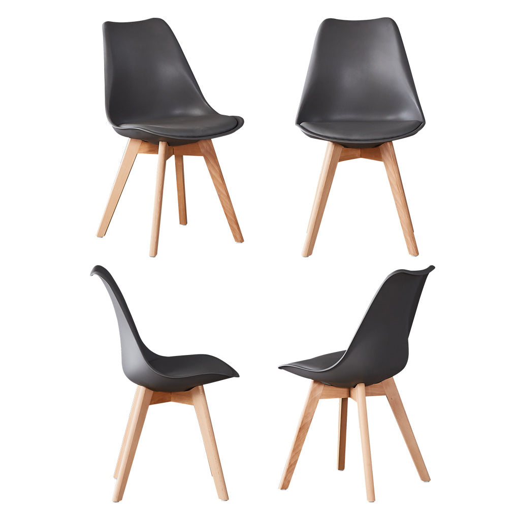 Wood Modern Style Kitchen Dining Chair Colourful Solid Back Side Chairs Clearhalo ' kitchen&dining_furn' 'Dining Chairs' 'Dining Tables & Seating' 'dining_chair' 'Furniture' 'furniture_dining_chair' 'Kitchen & Dining Furniture' 'kitchen' 3452744