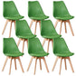 Wood Modern Style Kitchen Dining Chair Colourful Solid Back Side Chairs Green Set of 8 Clearhalo ' kitchen&dining_furn' 'Dining Chairs' 'Dining Tables & Seating' 'dining_chair' 'Furniture' 'furniture_dining_chair' 'Kitchen & Dining Furniture' 'kitchen' 3452757