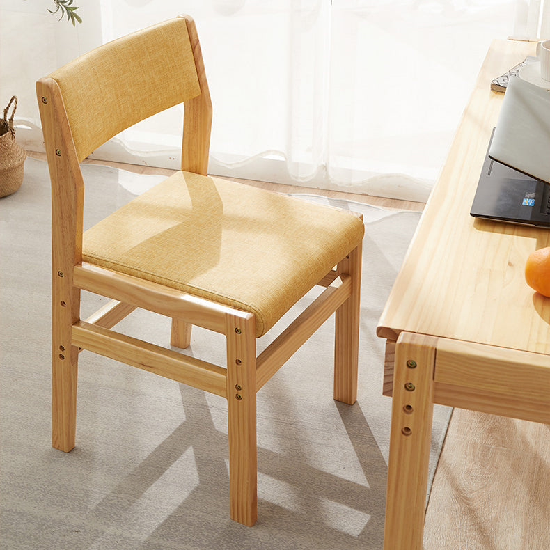 Wood Open Back Liftable Chairs Contemporary Kitchen Side Dining Room Chair Clearhalo ' kitchen&dining_furn' 'Dining Chairs' 'Dining Tables & Seating' 'dining_chair' 'Furniture' 'furniture_dining_chair' 'Kitchen & Dining Furniture' 'kitchen' 3452825