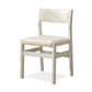 Wood Open Back Liftable Chairs Contemporary Kitchen Side Dining Room Chair White 1 Piece Clearhalo ' kitchen&dining_furn' 'Dining Chairs' 'Dining Tables & Seating' 'dining_chair' 'Furniture' 'furniture_dining_chair' 'Kitchen & Dining Furniture' 'kitchen' 3452828