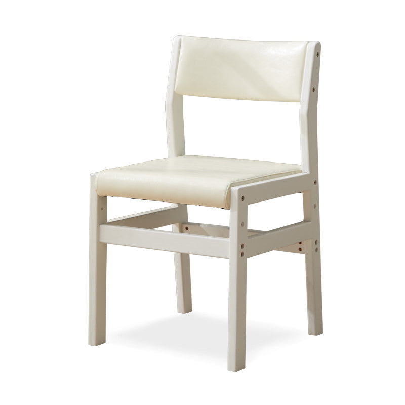 Wood Open Back Liftable Chairs Contemporary Kitchen Side Dining Room Chair White 1 Piece Clearhalo ' kitchen&dining_furn' 'Dining Chairs' 'Dining Tables & Seating' 'dining_chair' 'Furniture' 'furniture_dining_chair' 'Kitchen & Dining Furniture' 'kitchen' 3452828
