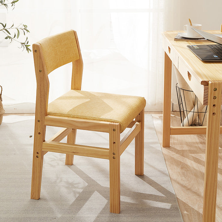 Wood Open Back Liftable Chairs Contemporary Kitchen Side Dining Room Chair Clearhalo ' kitchen&dining_furn' 'Dining Chairs' 'Dining Tables & Seating' 'dining_chair' 'Furniture' 'furniture_dining_chair' 'Kitchen & Dining Furniture' 'kitchen' 3452829