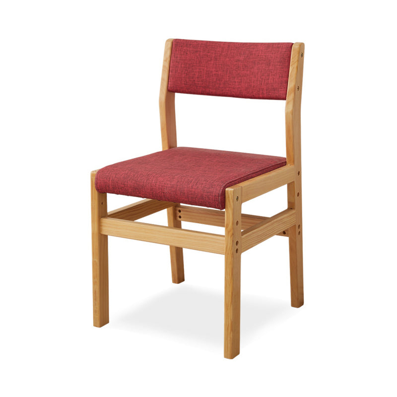 Wood Open Back Liftable Chairs Contemporary Kitchen Side Dining Room Chair Red 1 Piece Clearhalo ' kitchen&dining_furn' 'Dining Chairs' 'Dining Tables & Seating' 'dining_chair' 'Furniture' 'furniture_dining_chair' 'Kitchen & Dining Furniture' 'kitchen' 3452830