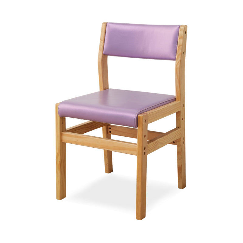 Wood Open Back Liftable Chairs Contemporary Kitchen Side Dining Room Chair Purple 1 Piece Clearhalo ' kitchen&dining_furn' 'Dining Chairs' 'Dining Tables & Seating' 'dining_chair' 'Furniture' 'furniture_dining_chair' 'Kitchen & Dining Furniture' 'kitchen' 3452831