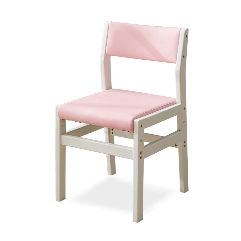Wood Open Back Liftable Chairs Contemporary Kitchen Side Dining Room Chair Pink 1 Piece Clearhalo ' kitchen&dining_furn' 'Dining Chairs' 'Dining Tables & Seating' 'dining_chair' 'Furniture' 'furniture_dining_chair' 'Kitchen & Dining Furniture' 'kitchen' 3452834