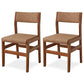 Wood Open Back Liftable Chairs Contemporary Kitchen Side Dining Room Chair Walnut Set of 2 Clearhalo ' kitchen&dining_furn' 'Dining Chairs' 'Dining Tables & Seating' 'dining_chair' 'Furniture' 'furniture_dining_chair' 'Kitchen & Dining Furniture' 'kitchen' 3452838