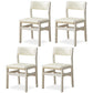 Wood Open Back Liftable Chairs Contemporary Kitchen Side Dining Room Chair White Set of 4 Clearhalo ' kitchen&dining_furn' 'Dining Chairs' 'Dining Tables & Seating' 'dining_chair' 'Furniture' 'furniture_dining_chair' 'Kitchen & Dining Furniture' 'kitchen' 3452843