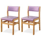 Wood Open Back Liftable Chairs Contemporary Kitchen Side Dining Room Chair Purple Set of 2 Clearhalo ' kitchen&dining_furn' 'Dining Chairs' 'Dining Tables & Seating' 'dining_chair' 'Furniture' 'furniture_dining_chair' 'Kitchen & Dining Furniture' 'kitchen' 3452846