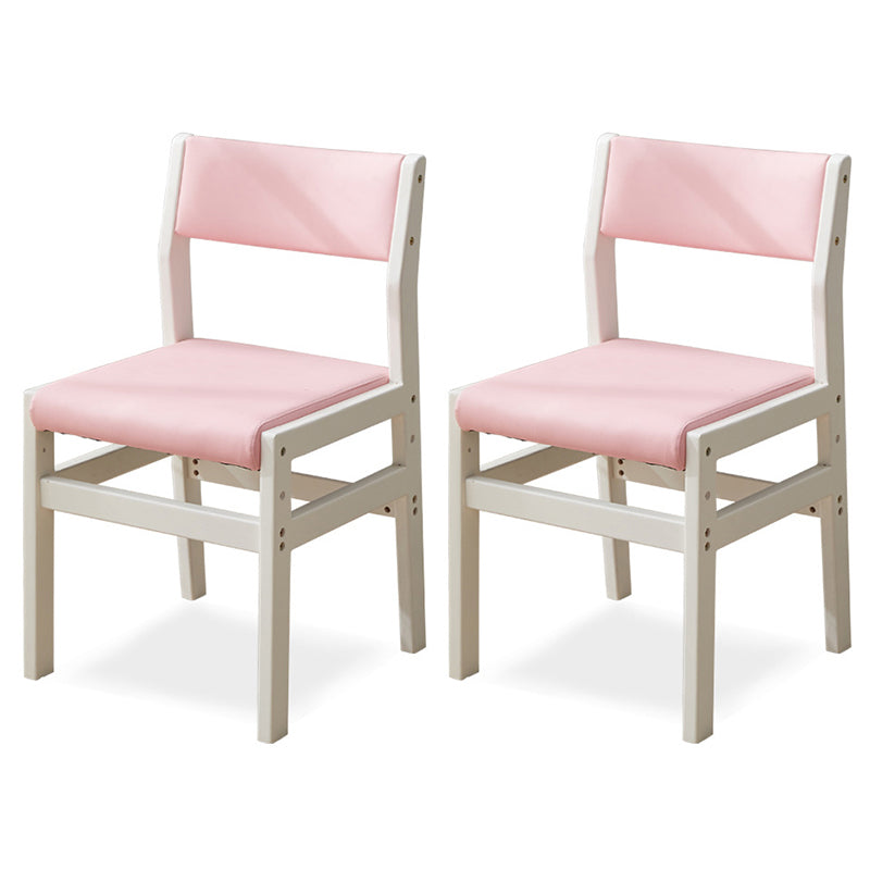 Wood Open Back Liftable Chairs Contemporary Kitchen Side Dining Room Chair Pink Set of 2 Clearhalo ' kitchen&dining_furn' 'Dining Chairs' 'Dining Tables & Seating' 'dining_chair' 'Furniture' 'furniture_dining_chair' 'Kitchen & Dining Furniture' 'kitchen' 3452850