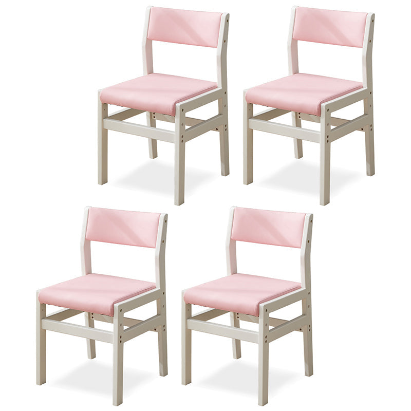 Wood Open Back Liftable Chairs Contemporary Kitchen Side Dining Room Chair Pink Set of 4 Clearhalo ' kitchen&dining_furn' 'Dining Chairs' 'Dining Tables & Seating' 'dining_chair' 'Furniture' 'furniture_dining_chair' 'Kitchen & Dining Furniture' 'kitchen' 3452851