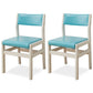 Wood Open Back Liftable Chairs Contemporary Kitchen Side Dining Room Chair Blue Set of 2 Clearhalo ' kitchen&dining_furn' 'Dining Chairs' 'Dining Tables & Seating' 'dining_chair' 'Furniture' 'furniture_dining_chair' 'Kitchen & Dining Furniture' 'kitchen' 3452852