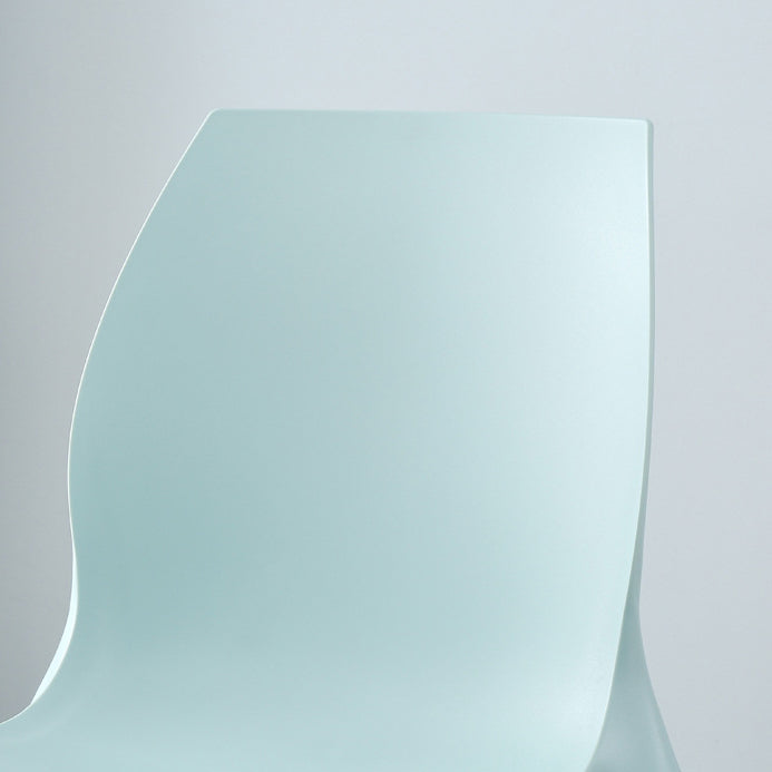 Plastic Contemporary Dining Room Chair Solid Back Home Stackable Side Chair Clearhalo ' kitchen&dining_furn' 'Dining Chairs' 'Dining Tables & Seating' 'dining_chair' 'Furniture' 'furniture_dining_chair' 'Kitchen & Dining Furniture' 'kitchen' 3452864
