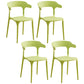 Plastic Modern Kitchen Side Chair 20'' Wide Matte Finish Arm Chair with 4 Legs Light Green Set of 4 Clearhalo ' kitchen&dining_furn' 'Dining Chairs' 'Dining Tables & Seating' 'dining_chair' 'Furniture' 'furniture_dining_chair' 'Kitchen & Dining Furniture' 'kitchen' 3452895