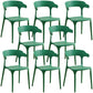 Plastic Modern Kitchen Side Chair 20'' Wide Matte Finish Arm Chair with 4 Legs Dark Green Set of 8 Clearhalo ' kitchen&dining_furn' 'Dining Chairs' 'Dining Tables & Seating' 'dining_chair' 'Furniture' 'furniture_dining_chair' 'Kitchen & Dining Furniture' 'kitchen' 3452916