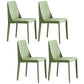 Contemporary PU Leather Dining Side Chair Matte Finish Solid Back Dining Chair Light Green Set of 4 Clearhalo ' kitchen&dining_furn' 'Dining Chairs' 'Dining Tables & Seating' 'dining_chair' 'Furniture' 'furniture_dining_chair' 'Kitchen & Dining Furniture' 'kitchen' 3452940