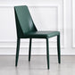Contemporary PU Leather Dining Side Chair Matte Finish Solid Back Dining Chair Clearhalo ' kitchen&dining_furn' 'Dining Chairs' 'Dining Tables & Seating' 'dining_chair' 'Furniture' 'furniture_dining_chair' 'Kitchen & Dining Furniture' 'kitchen' 3452956