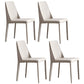Contemporary PU Leather Dining Side Chair Matte Finish Solid Back Dining Chair Light Gray Set of 4 Clearhalo ' kitchen&dining_furn' 'Dining Chairs' 'Dining Tables & Seating' 'dining_chair' 'Furniture' 'furniture_dining_chair' 'Kitchen & Dining Furniture' 'kitchen' 3452957