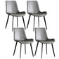 Modern PU Leather Dining Chair Solid Back Matte Finish Chair for Kitchen Grey Set of 4 Clearhalo ' kitchen&dining_furn' 'Dining Chairs' 'Dining Tables & Seating' 'dining_chair' 'Furniture' 'furniture_dining_chair' 'Kitchen & Dining Furniture' 'kitchen' 3452972