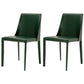 Scandinavian Style Metal Dining Chairs Solid Back Armless Chair for Home Green Set of 2 Clearhalo ' kitchen&dining_furn' 'Dining Chairs' 'Dining Tables & Seating' 'dining_chair' 'Furniture' 'furniture_dining_chair' 'Kitchen & Dining Furniture' 'kitchen' 3452988