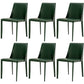 Scandinavian Style Metal Dining Chairs Solid Back Armless Chair for Home Green Set of 6 Clearhalo ' kitchen&dining_furn' 'Dining Chairs' 'Dining Tables & Seating' 'dining_chair' 'Furniture' 'furniture_dining_chair' 'Kitchen & Dining Furniture' 'kitchen' 3452991