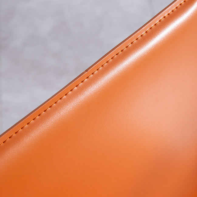 Scandinavian Style Metal Dining Chairs Solid Back Armless Chair for Home Clearhalo ' kitchen&dining_furn' 'Dining Chairs' 'Dining Tables & Seating' 'dining_chair' 'Furniture' 'furniture_dining_chair' 'Kitchen & Dining Furniture' 'kitchen' 3452999