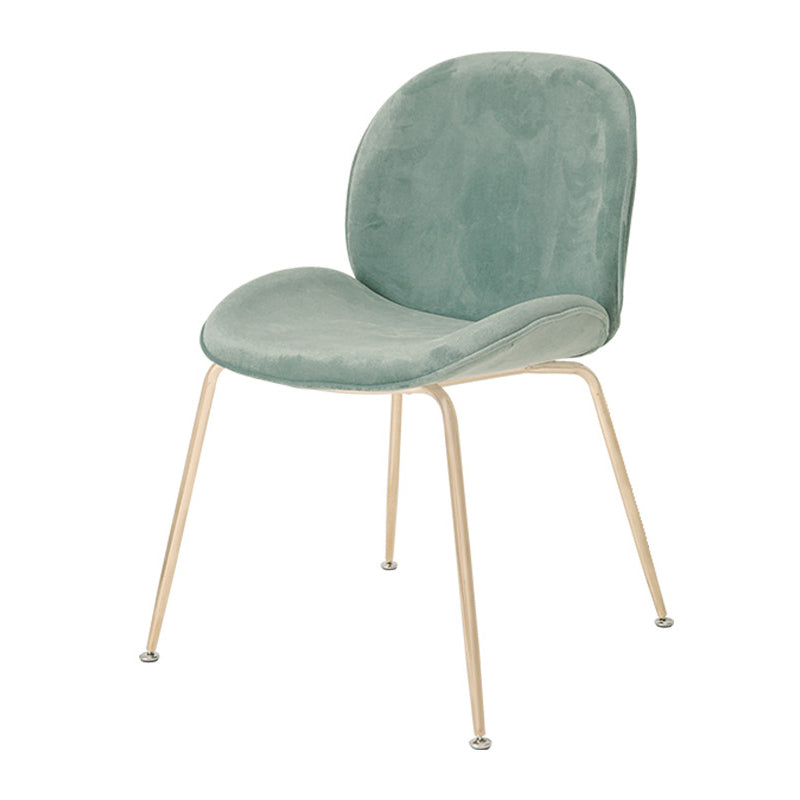 Scandinavian Style Metal Chairs Home Solid Back Armless Chairs for Kitchen Clearhalo ' kitchen&dining_furn' 'Dining Chairs' 'Dining Tables & Seating' 'dining_chair' 'Furniture' 'furniture_dining_chair' 'Kitchen & Dining Furniture' 'kitchen' 3453033