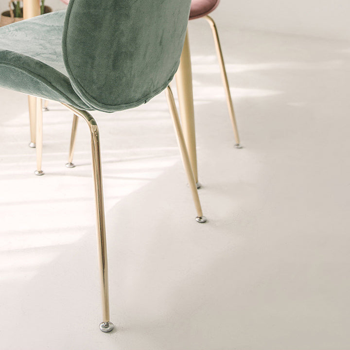 Scandinavian Style Metal Chairs Home Solid Back Armless Chairs for Kitchen Clearhalo ' kitchen&dining_furn' 'Dining Chairs' 'Dining Tables & Seating' 'dining_chair' 'Furniture' 'furniture_dining_chair' 'Kitchen & Dining Furniture' 'kitchen' 3453037