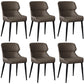 Metal Scandinavian Style Dining Chair Home Wingback Side Armless Chair Dark Gray Set of 6 Clearhalo ' kitchen&dining_furn' 'Dining Chairs' 'Dining Tables & Seating' 'dining_chair' 'Furniture' 'furniture_dining_chair' 'Kitchen & Dining Furniture' 'kitchen' 3453066