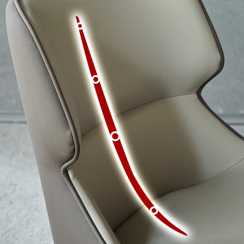 Metal Scandinavian Style Dining Chair Home Wingback Side Armless Chair Clearhalo ' kitchen&dining_furn' 'Dining Chairs' 'Dining Tables & Seating' 'dining_chair' 'Furniture' 'furniture_dining_chair' 'Kitchen & Dining Furniture' 'kitchen' 3453067