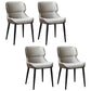 Metal Scandinavian Style Dining Chair Home Wingback Side Armless Chair Grey Set of 4 Clearhalo ' kitchen&dining_furn' 'Dining Chairs' 'Dining Tables & Seating' 'dining_chair' 'Furniture' 'furniture_dining_chair' 'Kitchen & Dining Furniture' 'kitchen' 3453070