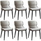Metal Scandinavian Style Dining Chair Home Wingback Side Armless Chair Grey Set of 6 Clearhalo ' kitchen&dining_furn' 'Dining Chairs' 'Dining Tables & Seating' 'dining_chair' 'Furniture' 'furniture_dining_chair' 'Kitchen & Dining Furniture' 'kitchen' 3453071